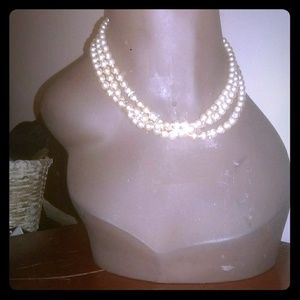 Nolan Miller Triple strand pearl